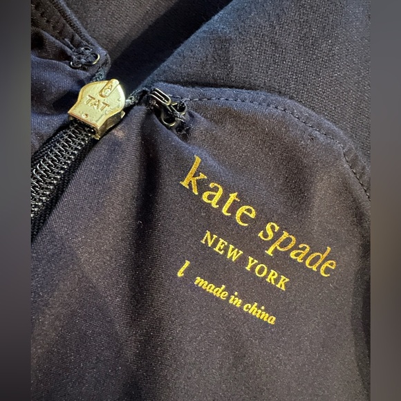 Kate Spade Elegant Navy Blue Dress size L - Picture 3 of 12